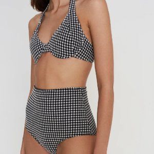 Faithfull The Brand Gingham Bikini US4 (S) New